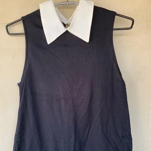 Zara Black Collar Top - Picture 3 of 5